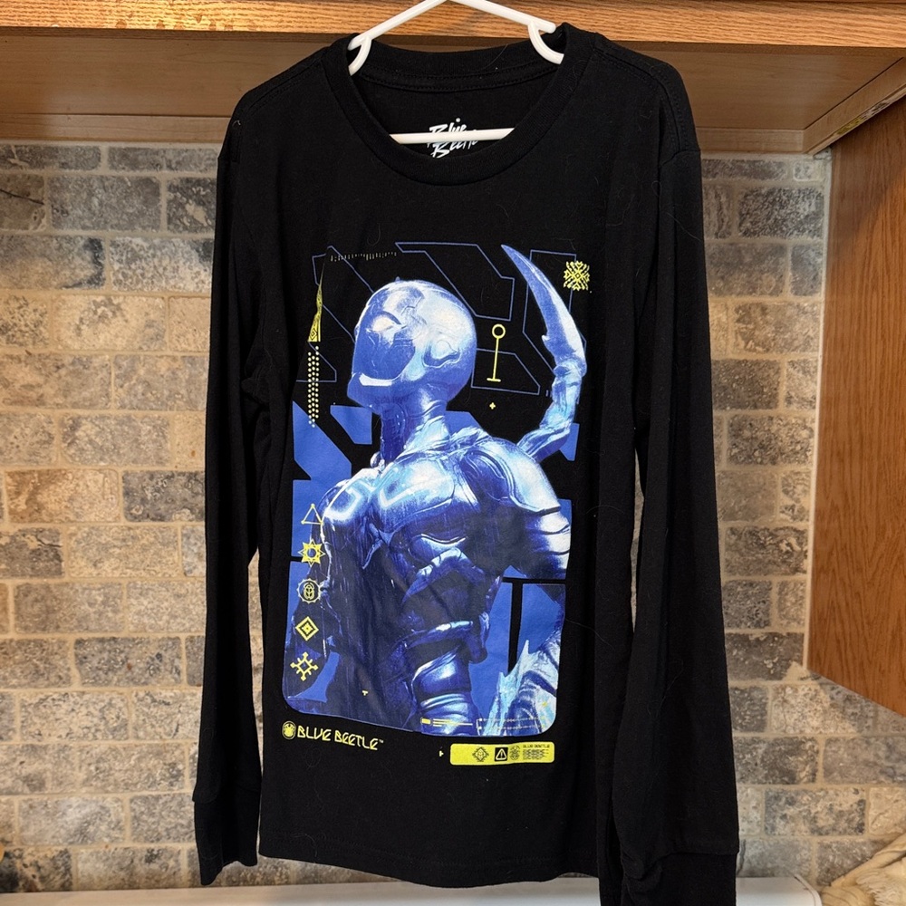 DC Black Shirt with Blue Beetle Logo